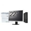 Pachet Calculator Second Hand DELL OptiPlex 9020 Mini PC, Intel Core i5-4590T 2.00GHz, 8GB DDR3, 128GB SSD + Monitor 22 Inch + Imprimanta Brother HL-L6300DW