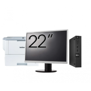 Pachet Calculator Second Hand DELL OptiPlex 9020 Mini PC, Intel Core i5-4590T 2.00GHz, 8GB DDR3, 128GB SSD + Monitor 22 Inch + Imprimanta Brother HL-L6300DW