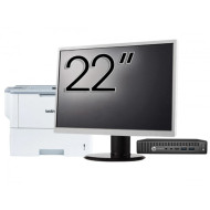 Pachet Calculator Second Hand HP Elitedesk 800 G2 Mini PC, Intel Core i7-6700T 2.80GHz, 16GB DDR4, 512GB SSD + Monitor 22" & Imprimanta Brother HL-L6300DW