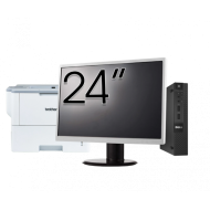 Pachet Calculator Second Hand DELL OptiPlex 9020 Mini PC, Intel Core i5-4590T 2.00GHz, 8GB DDR3, 128GB SSD + Monitor 24 Inch + Imprimanta Brother HL-L6300DW