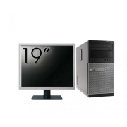 Pachet Calculator Second Hand DELL Optiplex 9020 Tower, Intel Core i5-4570 3.20GHz, 8GB DDR3, 240GB SSD + Monitor 19"