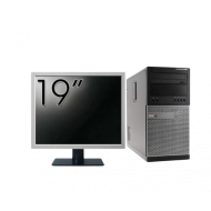 Pachet Calculator Second Hand DELL Optiplex 9020 Tower, Intel Core i5-4570 3.20GHz, 8GB DDR3, 240GB SSD + Monitor 19"