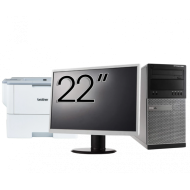 Pachet Calculator Second Hand DELL Optiplex 9020 Tower, Intel Core i5-4570 3.20GHz, 8GB DDR3, 240GB SSD + Monitor 22"
