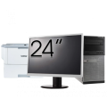 Pachet Calculator Second Hand DELL Optiplex 9020 Tower, Intel Core i5-4570 3.20GHz, 8GB DDR3, 240GB SSD + Monitor 24"