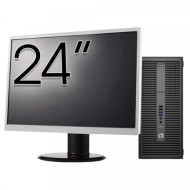 Pachet Calculator Second Hand HP 800 G2 Tower, Intel Core i5-6500 3.20GHz, 16GB DDR4, 256GB SSD + Monitor 24"