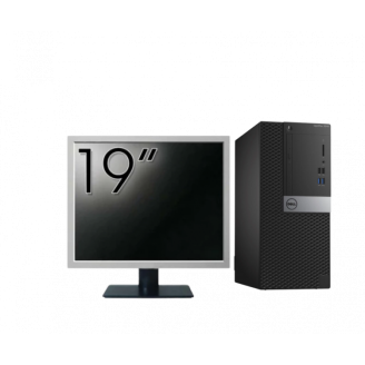 Pachet Calculator Second Hand DELL Optiplex 3040 Tower, Intel Core i3-6100 3.70GHz, 4GB DDR3, 500GB HDD + Monitor 19"