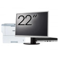Pachet Calculator Second Hand HP EliteDesk 800 G3 Mini PC, Intel Core i7-7700T 2.90GHz, 8GB DDR4, 256GB SSD, Wi-Fi + Monitor 22" & Imprimanta Brother HL-L6300DW