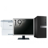 Pachet Calculator Second Hand DELL Optiplex 3040 Tower, Intel Core i3-6100 3.70GHz, 4GB DDR3, 500GB HDD + Monitor 19" + Imprimanta Brother HL-L6300DW