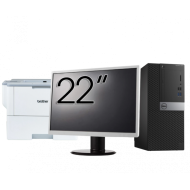 Pachet Calculator Second Hand DELL Optiplex 3040 Tower, Intel Core i3-6100 3.70GHz, 4GB DDR3, 500GB HDD + Monitor 22" + Imprimanta Brother HL-L6300DW