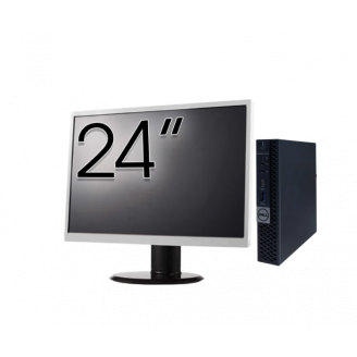 Calculator Second Hand DELL OptiPlex 5070 Mini, Intel Pentium Gold G5600T 3.30GHz, 8GB DDR4, 256GB SSD + Monitor 24"
