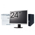 Calculator Second Hand DELL OptiPlex 5070 Mini, Intel Pentium Gold G5600T 3.30GHz, 8GB DDR4, 256GB SSD + Monitor 24" + Imprimanta Brother HL-L6300DW