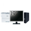 Calculator Second Hand DELL OptiPlex 5070 Mini, Intel Core i3-8100T 3.10GHz, 8GB DDR4, 128GB SSD + Monitor 19" + Imprimanta Brother HL-L6300DW