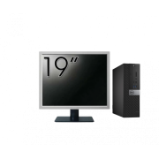 Pachet Calculator Second Hand DELL OptiPlex 7040 SFF, Intel Core i3-6100 3.70GHz, 8GB DDR4, 256GB SSD + Monitor 19"