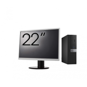 Pachet Calculator Second Hand DELL OptiPlex 7040 SFF, Intel Core i3-6100 3.70GHz, 8GB DDR4, 256GB SSD + Monitor 22"