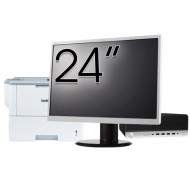 Pachet Calculator Second Hand HP ProDesk 600 G3 SFF, Intel Core i3-7100 3.90GHz, 8GB DDR4, 240GB SSD + Monitor 24" & Imprimanta Brother HL-L6300DW
