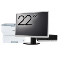 Pachet Calculator Second Hand HP ProDesk 600 G3 SFF, Intel Core i3-7100 3.90GHz, 8GB DDR4, 240GB SSD + Monitor 22" & Imprimanta Brother HL-L6300DW