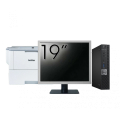 Pachet Calculator Second Hand DELL OptiPlex 7050 Mini PC, Intel Core i5-7500T 2.70 - 3.30GHz, 16GB DDR4, 256GB SSD + Monitor 19" + Imprimanta Brother HL-L6300DW