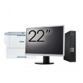 Pachet Calculator Second Hand DELL OptiPlex 7050 Mini PC, Intel Core i5-7500T 2.70 - 3.30GHz, 16GB DDR4, 256GB SSD + Monitor 22" + Imprimanta Brother HL-L6300DW