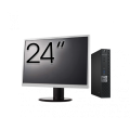 Pachet Calculator Second Hand DELL OptiPlex 7050 Mini PC, Intel Core i5-7500T 2.70 - 3.30GHz, 8GB DDR4, 256GB SSD + Monitor 24"