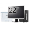 Pachet Calculator Second Hand HP ProDesk 490 G3 Tower, Intel Core i5-6400 2.70GHz, 8GB DDR3, 500GB HDD, DVD-ROM  + Monitor 22" & Imprimanta Brother HL-L6300DW