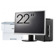 Pachet Calculator Second Hand HP ProDesk 490 G3 Tower, Intel Core i5-6400 2.70GHz, 8GB DDR3, 500GB HDD, DVD-ROM  + Monitor 22" & Imprimanta Brother HL-L6300DW