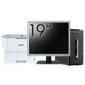 Pachet Calculator Second Hand HP ProDesk 490 G3 Tower, Intel Core i5-6400 2.70GHz, 8GB DDR3, 500GB HDD, DVD-ROM  + Monitor 19" & Imprimanta Brother HL-L6300DW