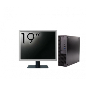 Pachet Calculator Second Hand DELL OptiPlex 3070 SFF, Intel Core i3-9100 3.60 - 4.20GHz, 8GB DDR4, 256GB SSD + Monitor 19"