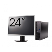 Pachet Calculator Second Hand DELL OptiPlex 3070 SFF, Intel Core i3-9100 3.60 - 4.20GHz, 8GB DDR4, 256GB SSD + Monitor 24"