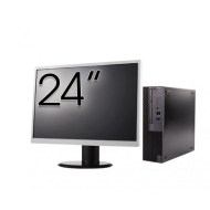 Pachet Calculator Second Hand DELL OptiPlex 3070 SFF, Intel Core i3-9100 3.60 - 4.20GHz, 8GB DDR4, 256GB SSD + Monitor 24"