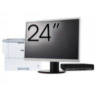 Pachet Calculator Second Hand HP ProDesk 400 G6 Mini, Intel Core i5-10500T 2.30 - 3.80GHz, 8GB DDR4, 256GB SSD + Monitor 24" & Imprimanta Brother HL-L6300DW