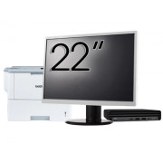Pachet Calculator Second Hand HP ProDesk 400 G6 Mini, Intel Core i5-10500T 2.30 - 3.80GHz, 8GB DDR4, 256GB SSD + Monitor 22" & Imprimanta Brother HL-L6300DW