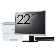 Pachet Calculator Second Hand HP ProDesk 400 G6 Mini, Intel Core i5-10500T 2.30 - 3.80GHz, 8GB DDR4, 256GB SSD + Monitor 22" & Imprimanta Brother HL-L6300DW
