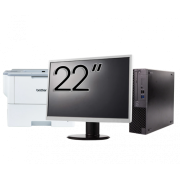 Pachet Calculator Second Hand DELL OptiPlex 3070 SFF, Intel Core i3-9100 3.60 - 4.20GHz, 8GB DDR4, 256GB SSD + Monitor 22" + Imprimanta Brother HL-L6300DW
