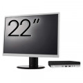 Pachet Calculator Second Hand HP ProDesk 400 G5 Mini PC, Intel Core i5-8500T 2.10 - 3.50GHz, 8GB DDR4, 256GB SSD + Monitor 22"