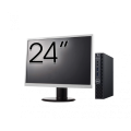 Pachet Calculator Second Hand DELL OptiPlex 3060 MiniPC, Intel Core i3-8100T 3.10GHz, 8GB DDR4, 256GB SSD + Monitor 24"