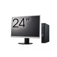 Pachet Calculator Second Hand DELL OptiPlex 3060 MiniPC, Intel Core i3-8100T 3.10GHz, 8GB DDR4, 256GB SSD + Monitor 24"