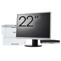 Pachet Calculator Second Hand HP ProDesk 400 G4 Mini PC, Intel Core i3-8100T 3.40GHz, 8GB DDR4, 256GB SSD + Monitor 22" & Imprimanta Brother HL-L6300DW