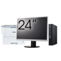 Pachet Calculator Second Hand DELL OptiPlex 3060 MiniPC, Intel Core i3-8100T 3.10GHz, 8GB DDR4, 256GB SSD + Monitor 24" + Imprimanta Brother HL-L6300DW
