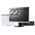 Pachet Calculator Second Hand HP 280 G2 SFF, Intel Core i5-6400 2.70GHz, 8GB DDR4, 500GB HDD, DVD-ROM + Monitor 22" & Imprimanta Brother HL-L6300DW