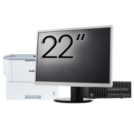 Pachet Calculator Second Hand HP 280 G2 SFF, Intel Core i5-6400 2.70GHz, 8GB DDR4, 500GB HDD, DVD-ROM + Monitor 22" & Imprimanta Brother HL-L6300DW