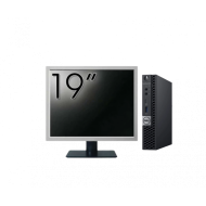 Pachet Calculator Second Hand DELL OptiPlex 5060 Mini PC, Intel Core i5-8500T 2.10-3.50GHz, 8GB DDR4, 256GB SSD + Monitor 19"