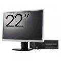 Pachet Calculator Second Hand HP 280 G2 SFF, Intel Core i3-6100 3.70GHz, 8GB DDR4, 500GB HDD, DVD-ROM + Monitor 22"