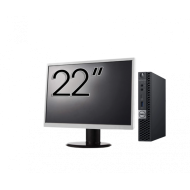 Pachet Calculator Second Hand DELL OptiPlex 5060 Mini PC, Intel Core i5-8500T 2.10-3.50GHz, 8GB DDR4, 256GB SSD + Monitor 22"
