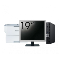 Pachet Calculator Second Hand DELL OptiPlex 5060 Mini PC, Intel Core i5-8500T 2.10-3.50GHz, 8GB DDR4, 256GB SSD + Monitor 19" + Imprimanta Brother HL-L6300DW