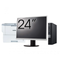Pachet Calculator Second Hand DELL OptiPlex 5060 Mini PC, Intel Core i5-8500T 2.10-3.50GHz, 8GB DDR4, 256GB SSD + Monitor 24" + Imprimanta Brother HL-L6300DW