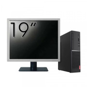 Pachet Calculator Second Hand LENOVO V520s SFF, Intel Core i5-7500 3.40GHz, 8GB DDR4, 256GB SSD + Monitor 19"