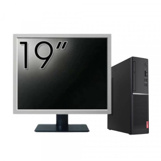 Pachet Calculator Second Hand LENOVO V520s SFF, Intel Core i5-7500 3.40GHz, 8GB DDR4, 256GB SSD + Monitor 19"
