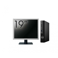 Pachet Calculator Second Hand DELL OptiPlex 3090 Mini PC, Intel Core i3-10105T 3.00 - 3.90GHz, 8GB DDR4, 256GB SSD + Monitor 19"