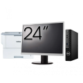 Pachet Calculator Second Hand DELL OptiPlex 3090 Mini PC, Intel Core i3-10105T 3.00 - 3.90GHz, 8GB DDR4, 256GB SSD + Monitor 24" + Imprimanta Brother HL-L6300DW