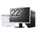 Pachet Calculator Lenovo Thinkcentre M92p Tower, Intel Core i5-3470 3.20GHz, 4GB DDR3, 250GB SATA, DVD-RW + Monitor 22" & Imprimanta Brother HL-L6300DW